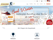 Tablet Screenshot of air-service-berlin.de